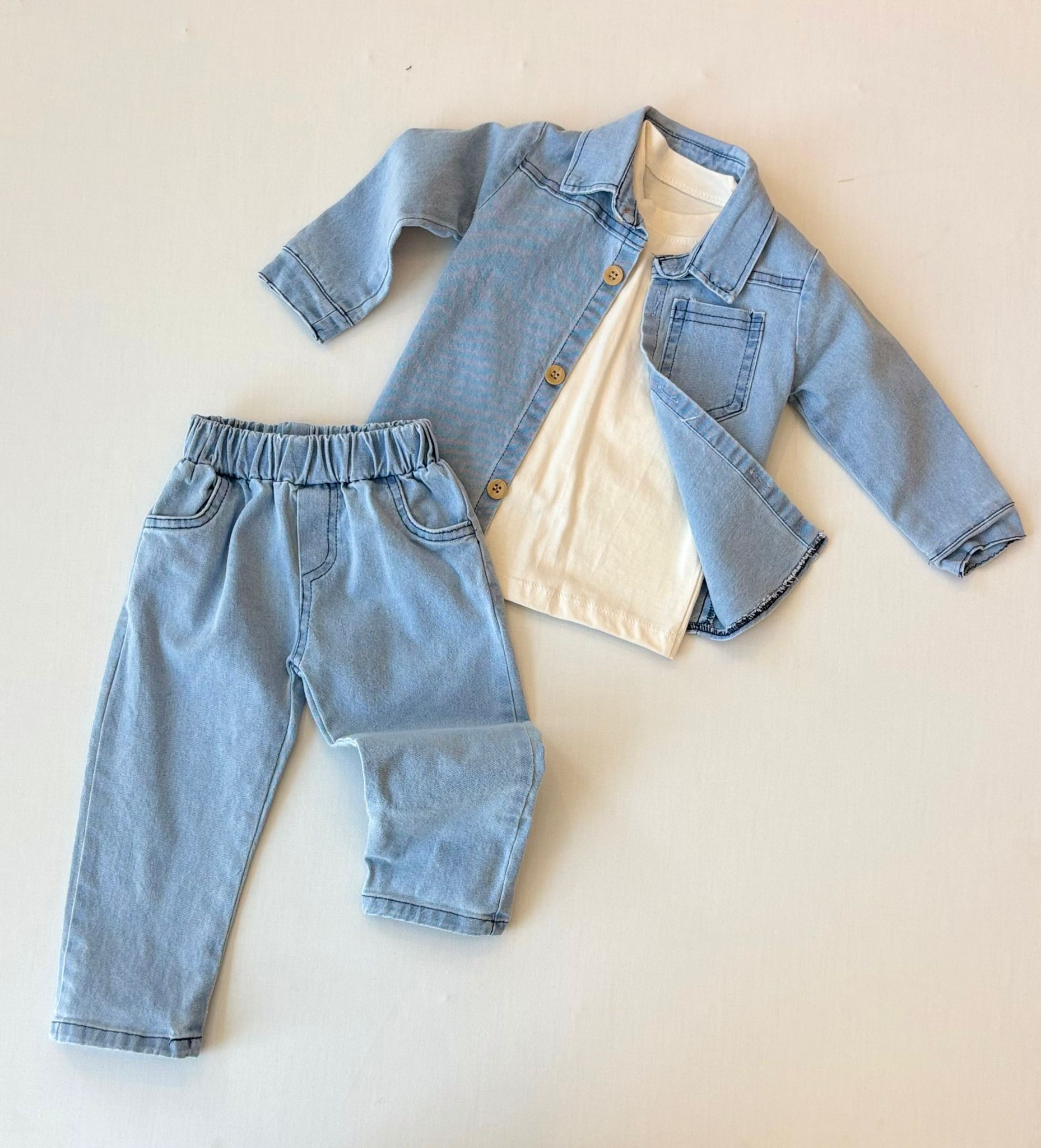 Erkek Bebek Denim Takım görsel 2