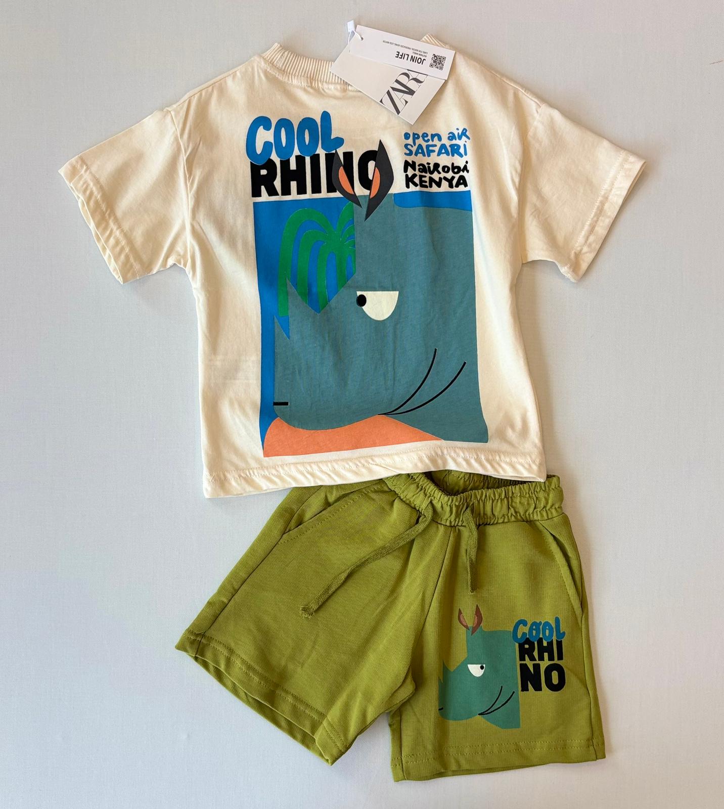 Erkek Bebek Cool Rhıno Şort Takım görsel 2