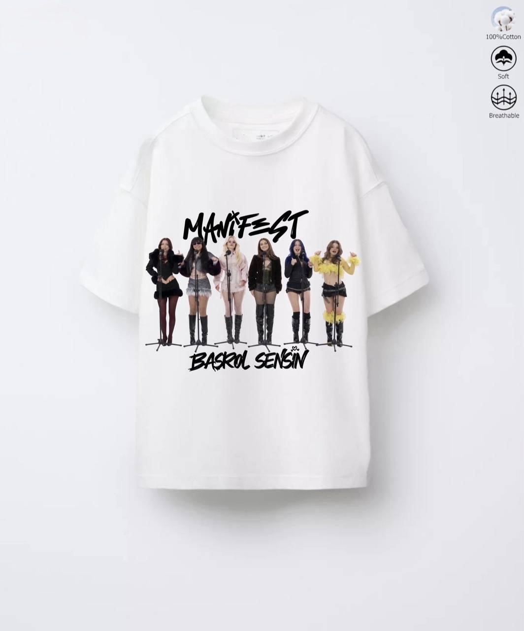 Kız Çocuk Manifest Başrol Sensin T-shirt