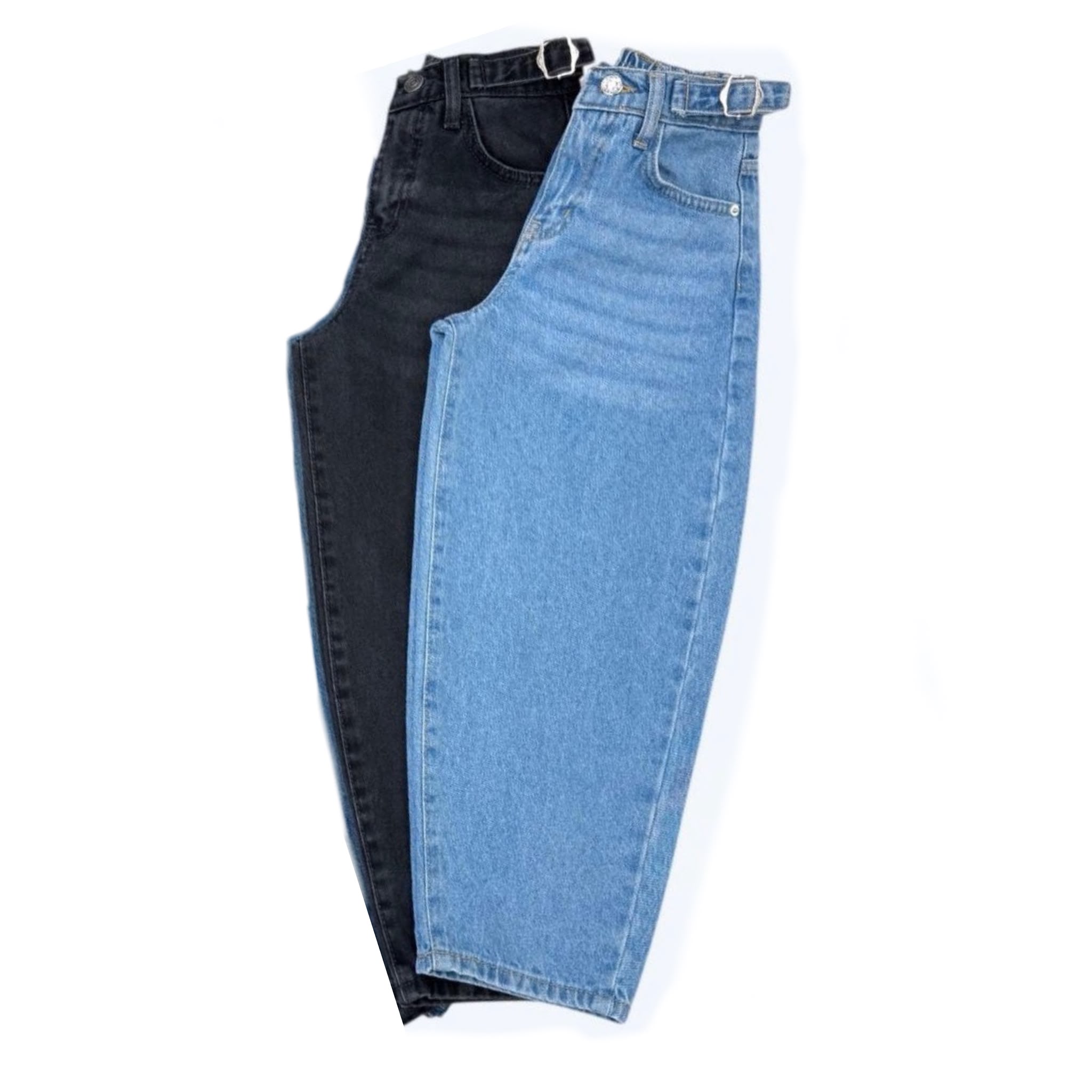 Unisex Bugy Pantolon Siyah görsel 2