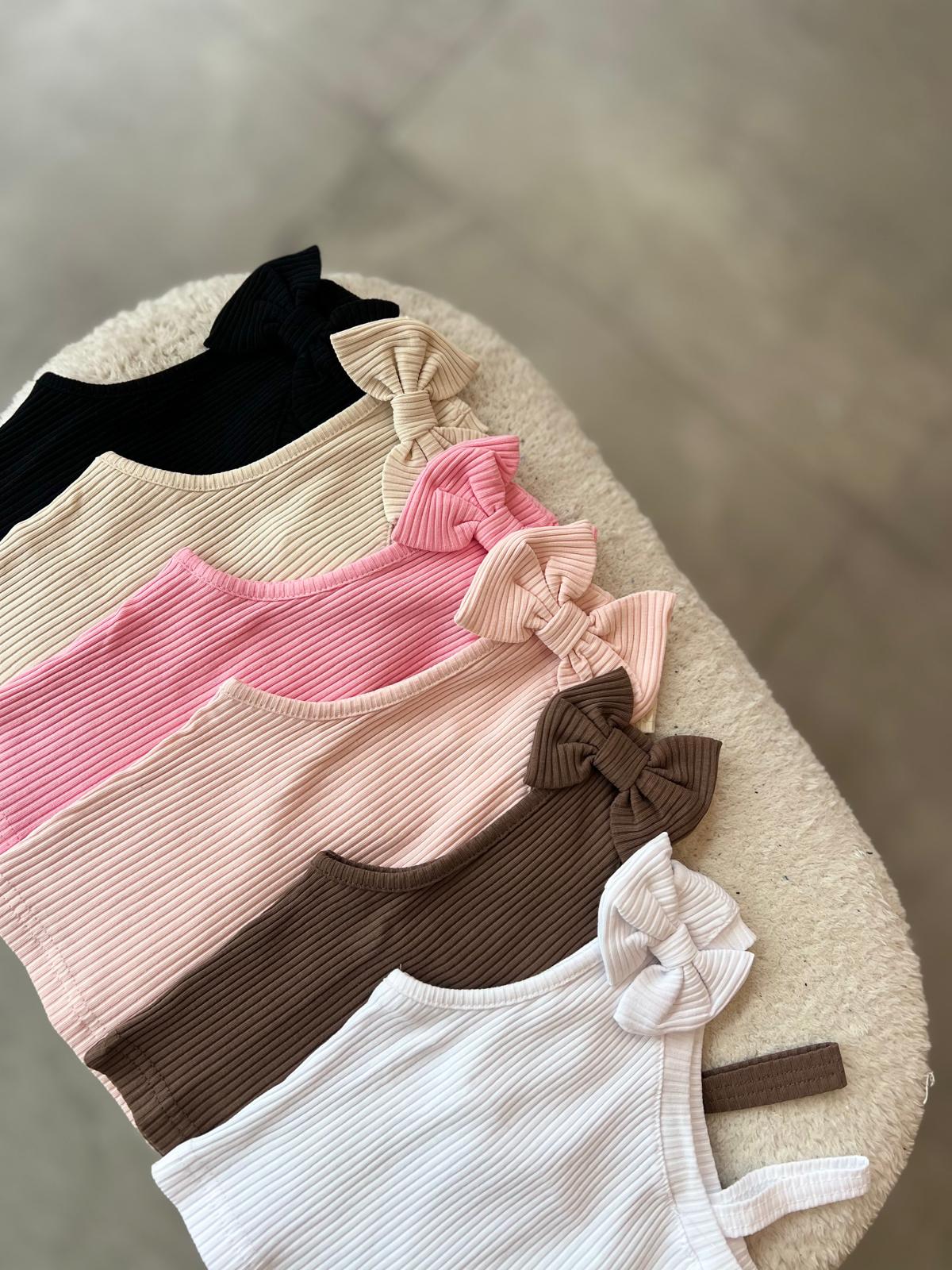 Fitilli Kurdeleli Crop Top  görsel 3