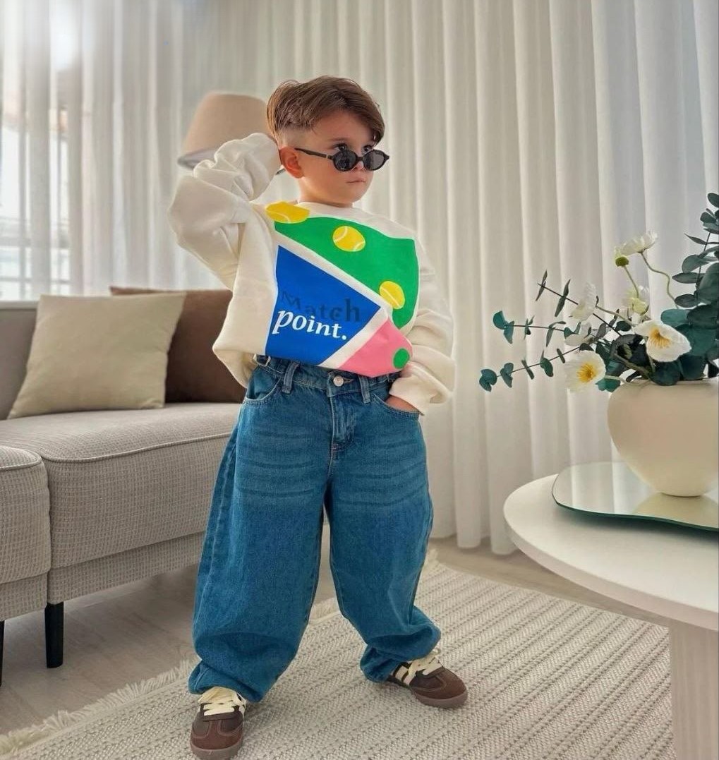 Unisex Bugy Pantolon Siyah